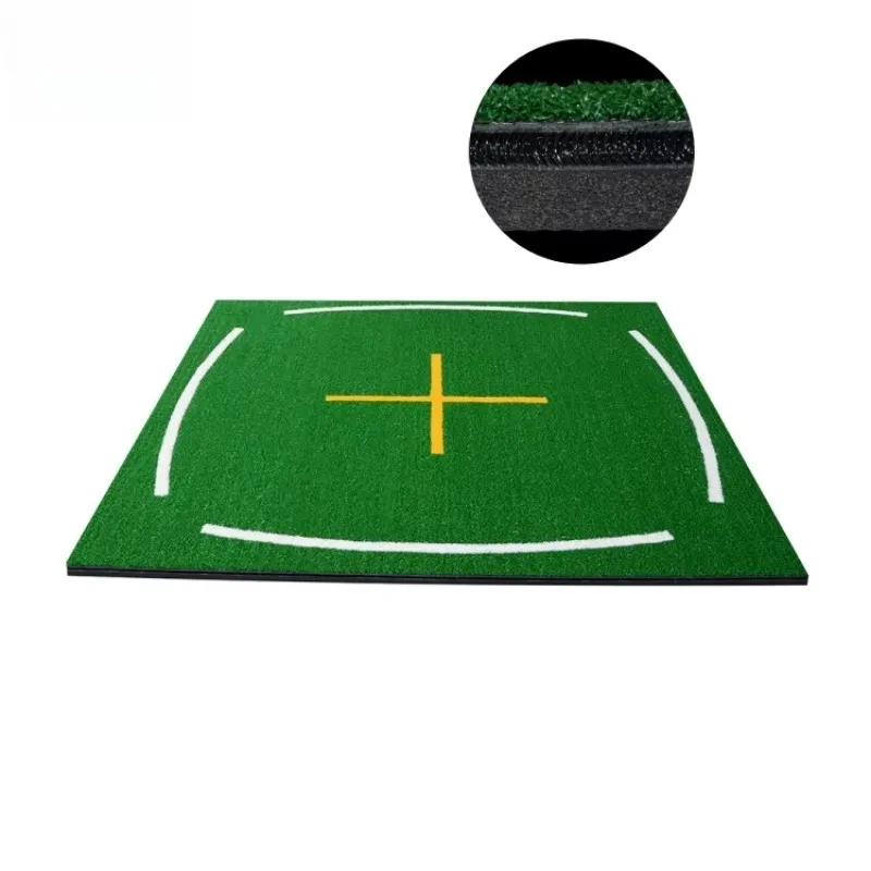 High Quality 5x5 Nylon Grass 3D Golf Teaching Mat Golf Trainer Mat with Alignment Lines for Driving Range