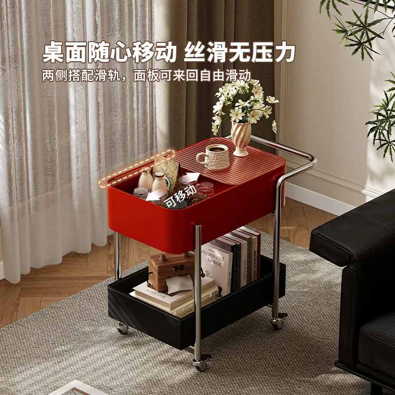 trolley, living room, multi-layer, dopamine, household, storage, removable, side snacks