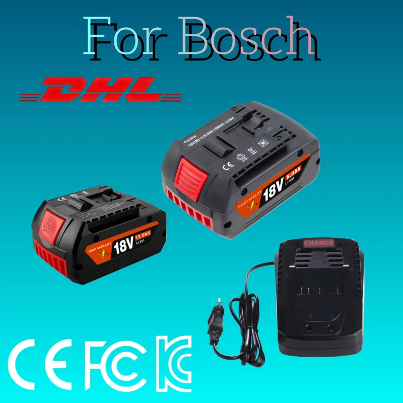

100% original 18V 12.0Ah for Bosch 18V battery suitable for Bosch 18V power tools rechargeable lithium-ion battery pack+charger