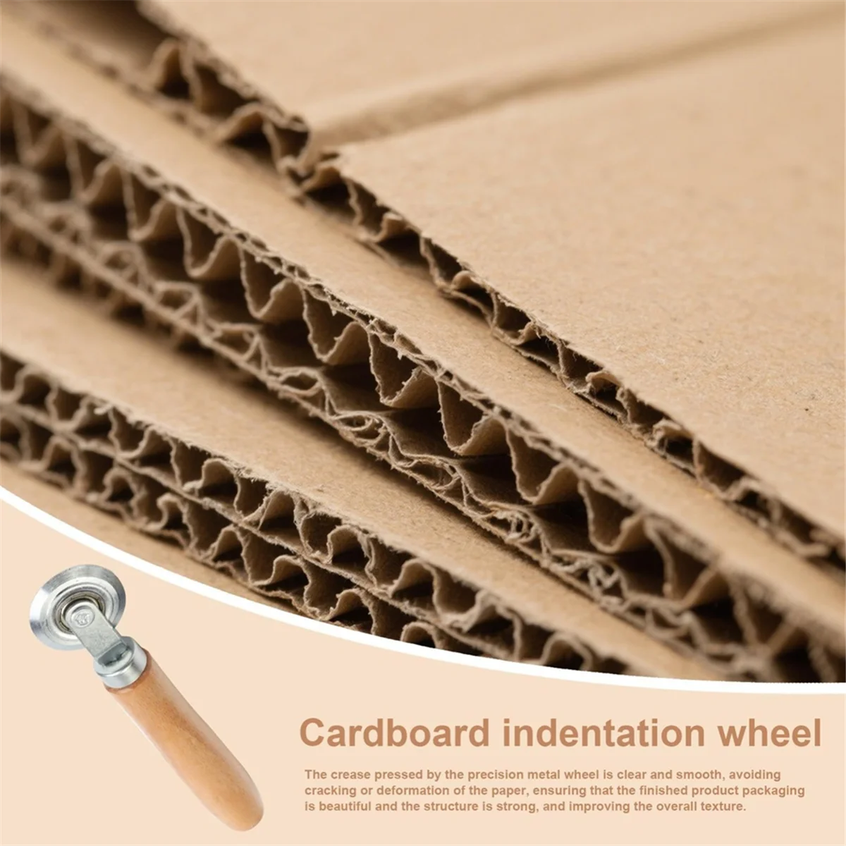 BAAQ 2PCS Strumento di riparazione dello schermo, Ruote per porte dello schermo con manico in legno Artigianato fatto a mano e accessori per la scheda KT in carta ondulata