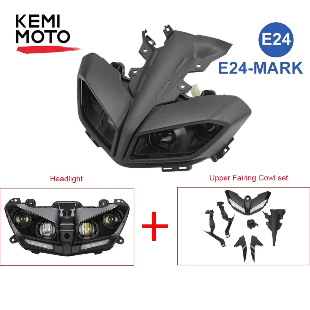 

MT09 2017-2020 Headlight Motorcycle Front Head Cowl Upper Nose Fairing Holder Cover Set Waterproof For YAMAHA MT 09 MT-09 FZ09