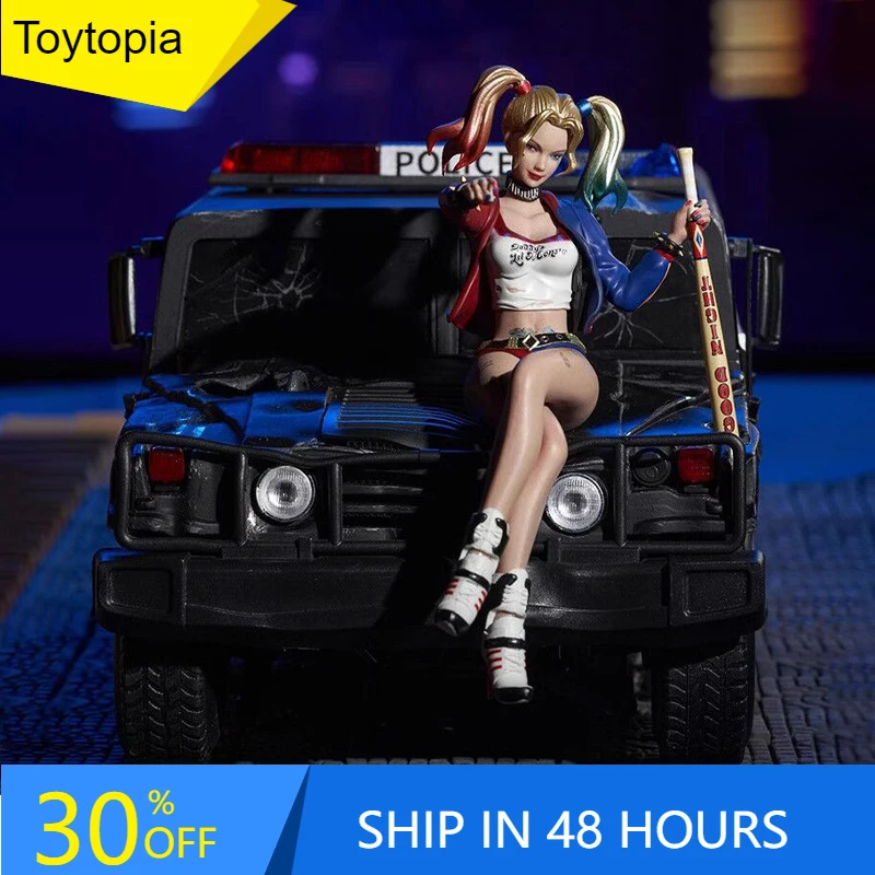 

New Marvel Comics Suicide Squad Figure Harleen Quinzel Police Alloy Car Pvc Model Desktop Ornament Decoration Collection Toys