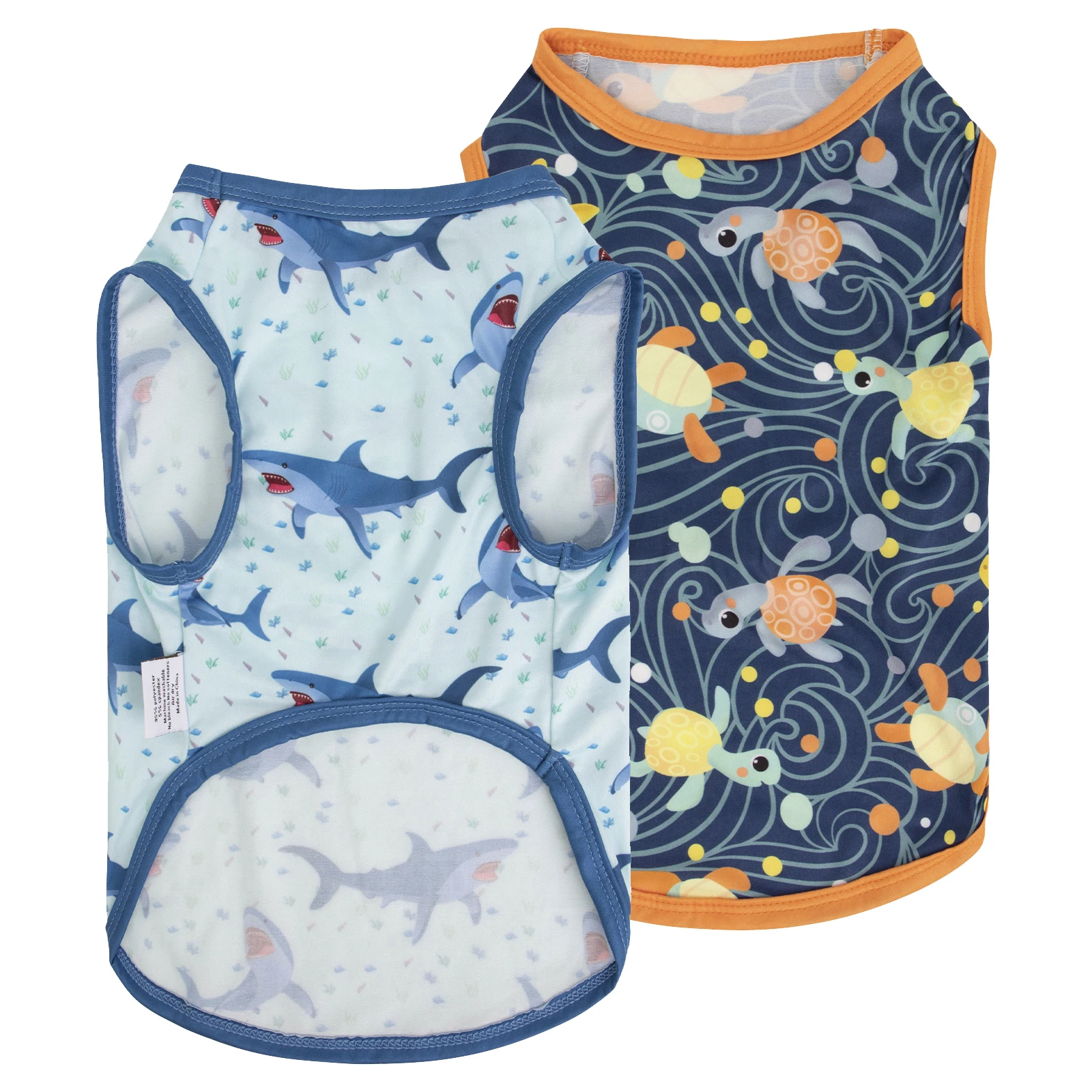 (2pcs per pack) CuteBone Dog Shirts Soft Pet Clothes Breathable Summer Vest for Small Puppy and Stretchy Cat Apparel