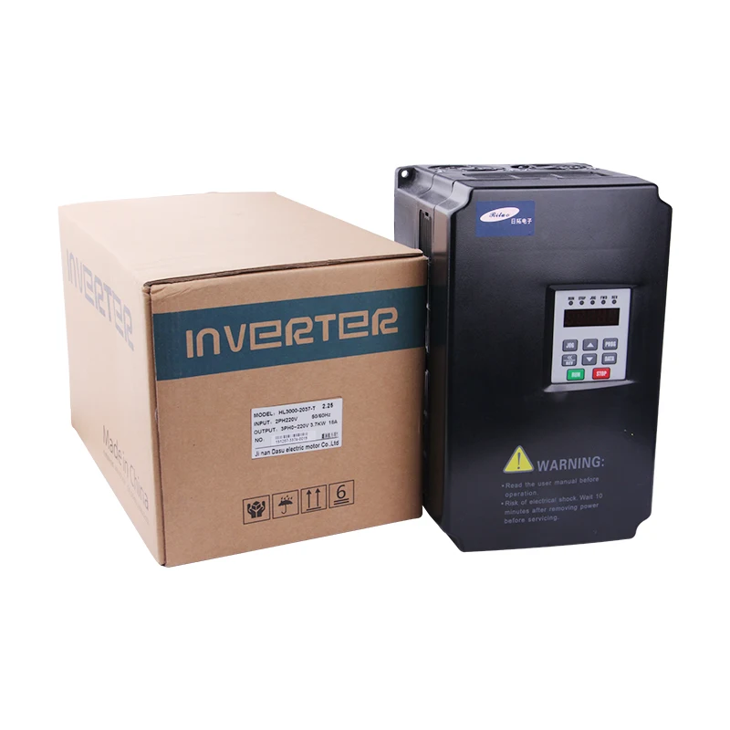 Rituo 3.7kW 220V 380V 50 60Hz VFD Inverter for Spindle Motor Motor Controller