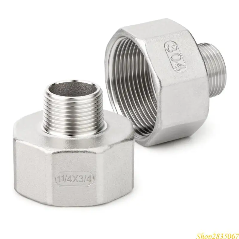 

Steel 3/4 Inch Male NPT to 1.25 Inch Female NPT Threaded Plumbing Adapter Fitting Heavy Duty Pipe Thread Converter 831F