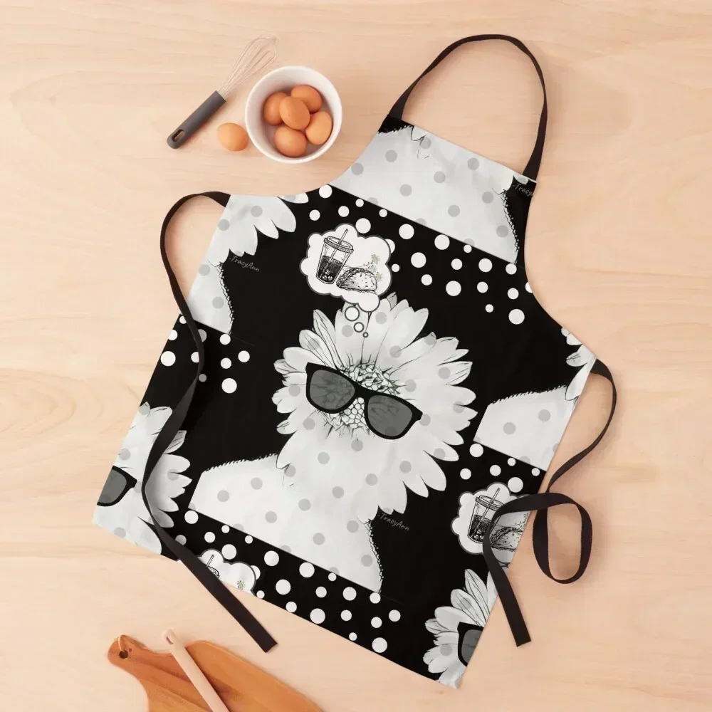 

Dang Daisy Apron Bib For Kitchen For Hairdresser Barista Women Kitchen Apron