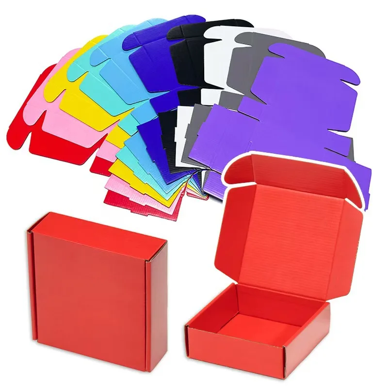 Kotak Kertas Pesawat Terbang Warna-warni yang Dipersonalisasi, Kotak Bergelombang dengan Logo Kustom, Kemasan Hadiah Berkualitas Tinggi untuk Semua Acara