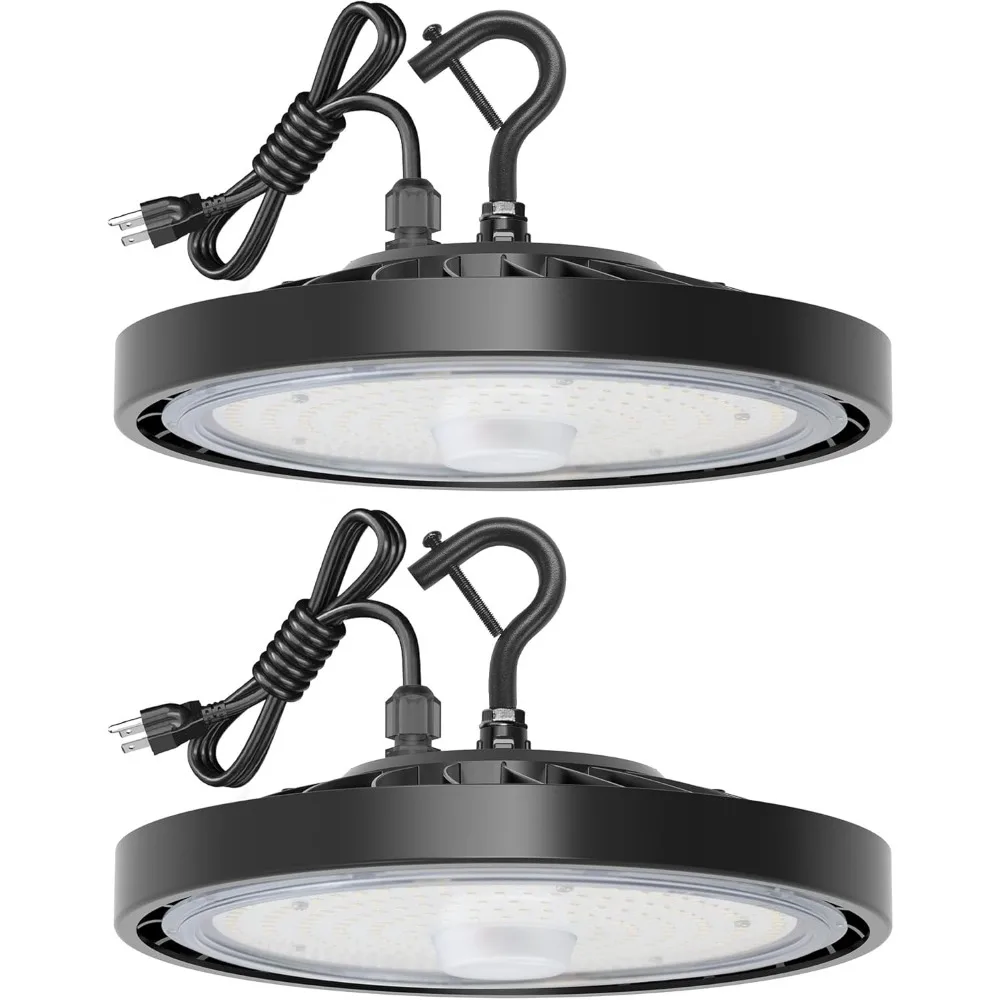 

LED Shop Lights 100W 16,000LM 5000K Super Bright High Bay Shop Lights with US Cable Plug