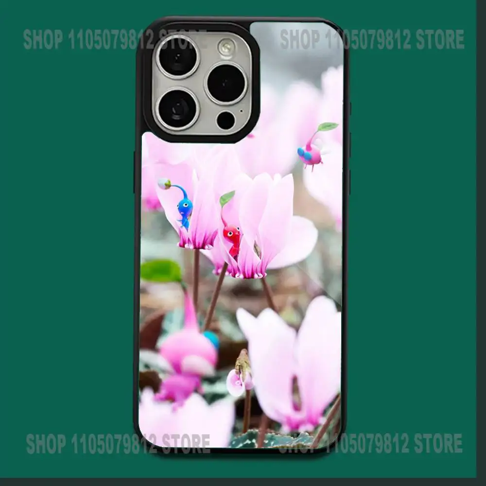 Funda de teléfono P-Pikmin 4 Game para iPhone17,16,15,14,13,12,11,Plus,Pro,Max,Mini carga inalámbrica magnética suave Magesafe