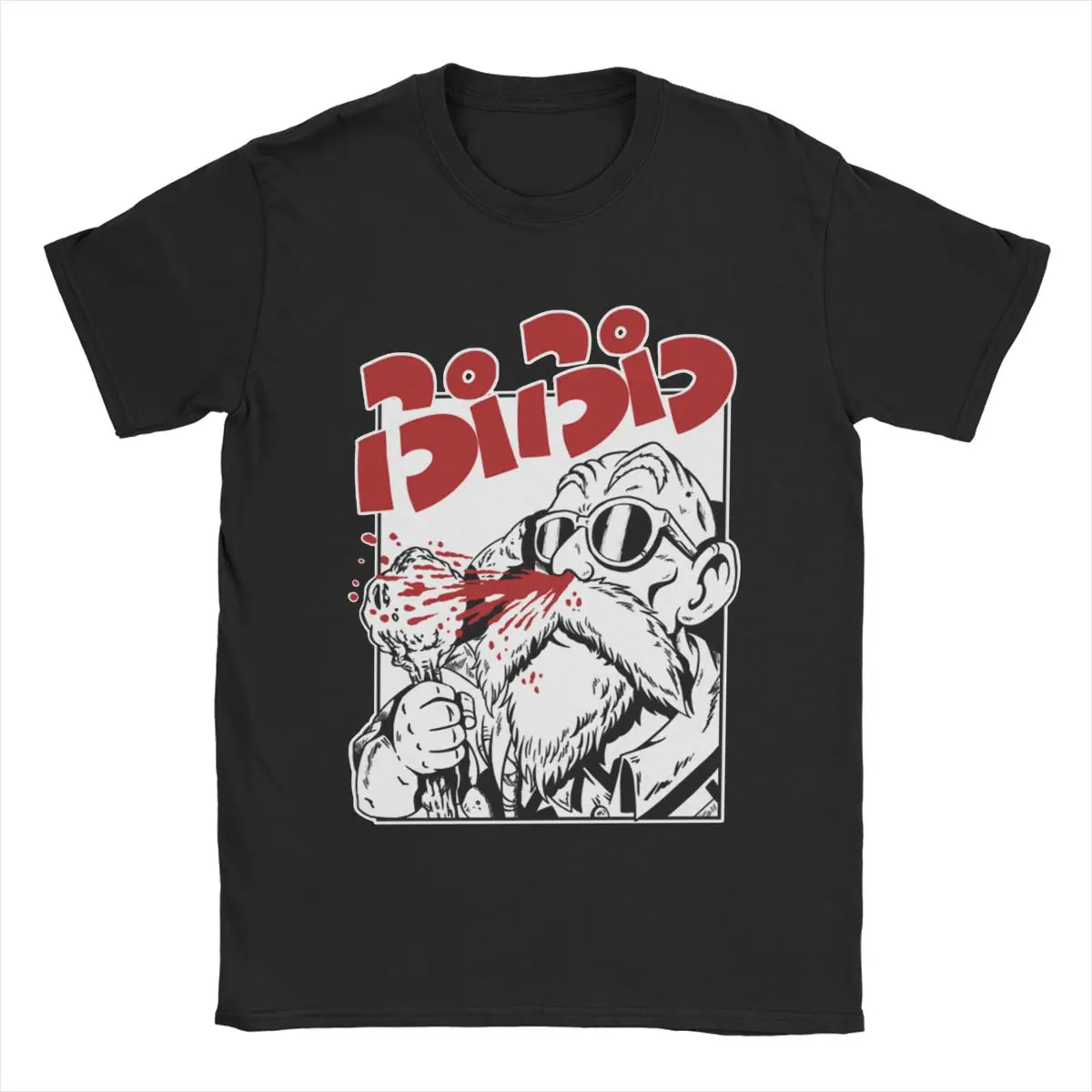 2026 Neues Dragon Ball Master Roshi Muten Kame Sennin Print T-Shirt Kurzarm-T-Shirt Herren- und Damen-T-Shirt Herren-Oberteil
