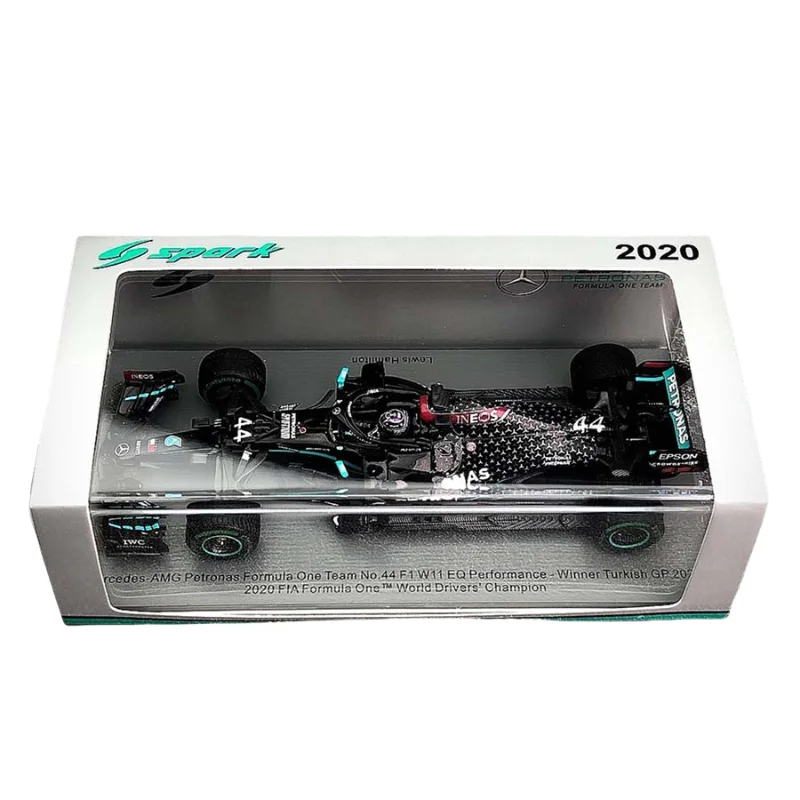 SPARK 1/43 F1 car Mercedes Hamilton 2020 W11 Turkey 7 Championship version resin simulation model, a collection gift for friends