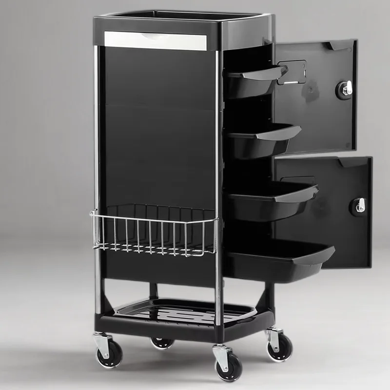 

Beauty Salon Cart Equipment Furniture Mobile Storage Wheels Trolley Hairdressing Auxiliary Manicure Support Spa Troley Car Tool