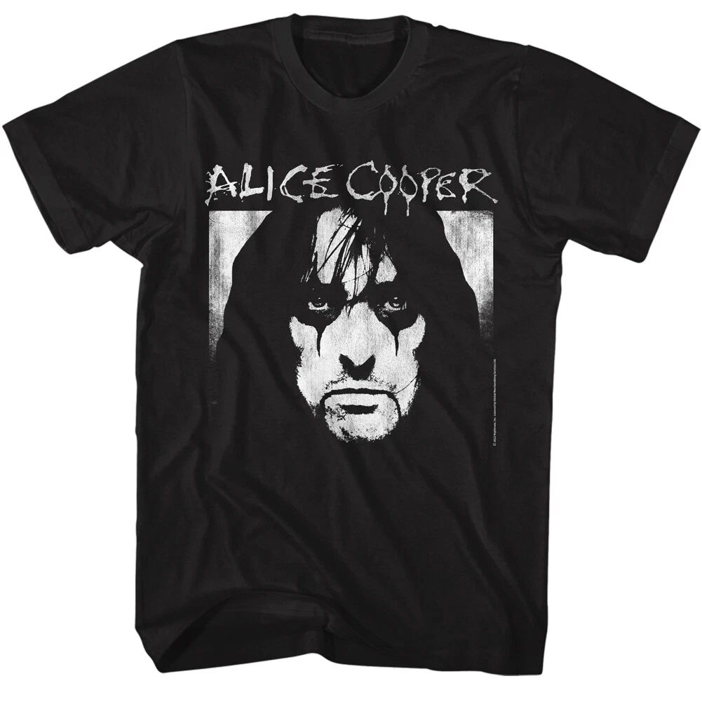 

2025 Summer New Alice Cooper Music Authorization T-shirt American Singer Street Hip-hop Rock Summer Short-sleeved Crew Neck Top