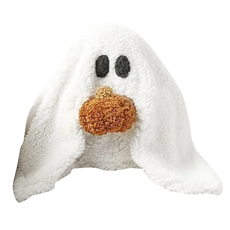 Fantasma con almohada de calabaza, fantasma de Halloween con almohada de calabaza, regalo para fanáticos, peluche suave de fantasma de Halloween