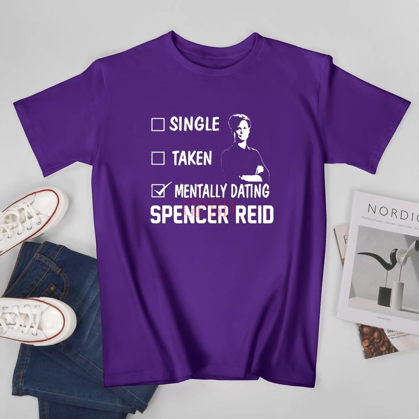 Dr. Spencer Reid Criminal Minds Movie is A Fictional Character Mentally Dating Taken Single Tshirt