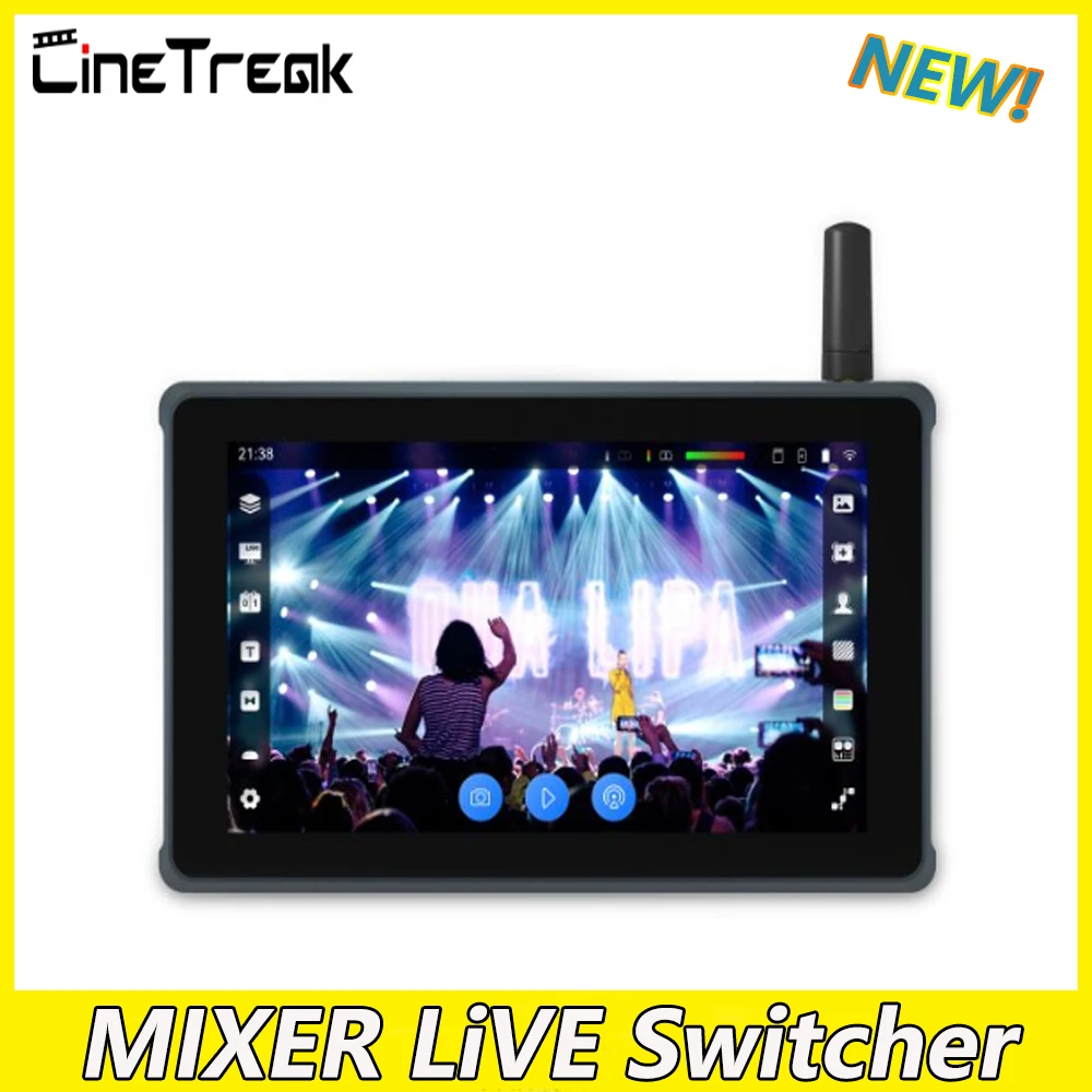 

Cinetreak MIXER LiVE Video Switcher Touch Screen 1500nits Brightness 4K Multi-Format For Push Recording Live Streaming Video