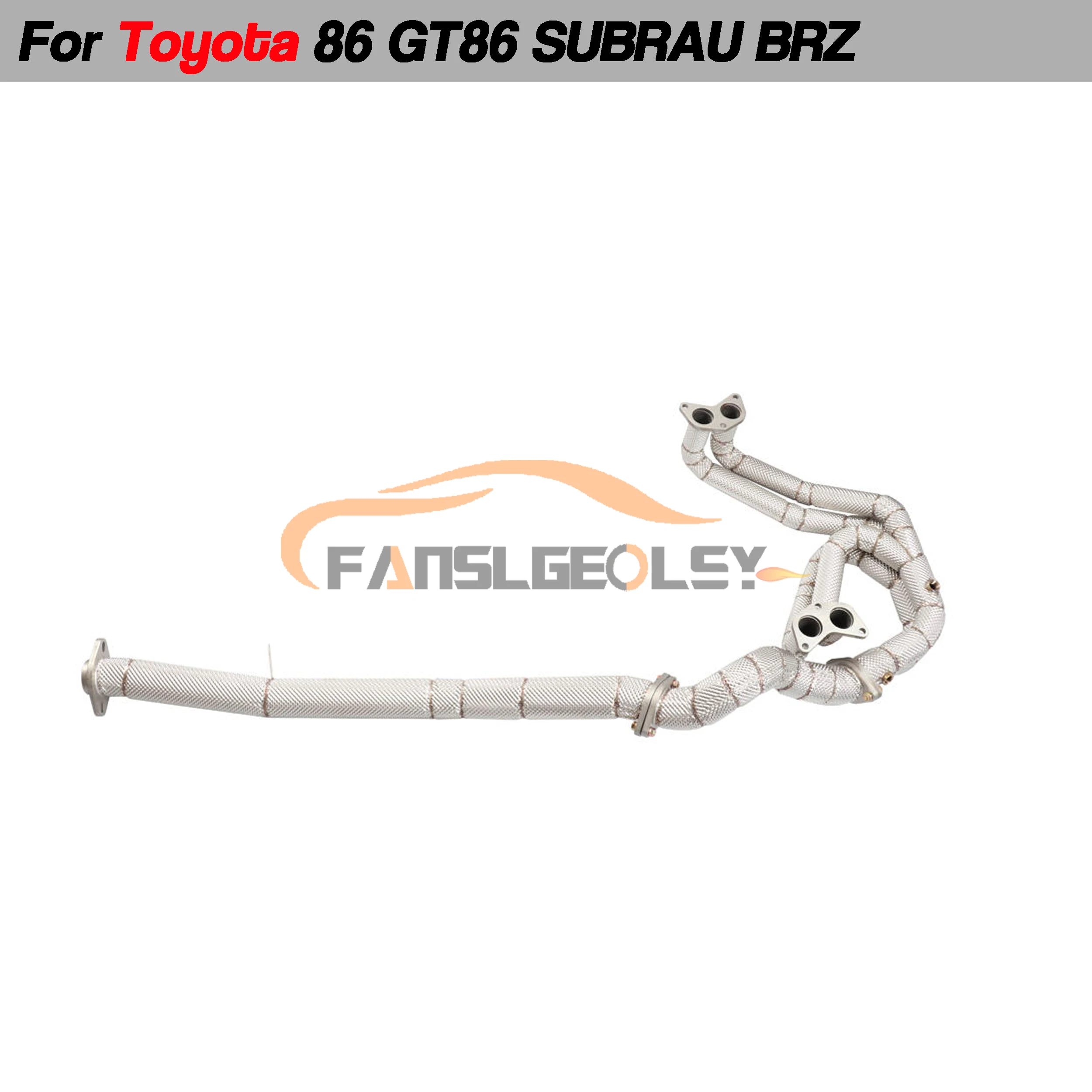 For Toyota Subaru Brz 86 GT86 Stainless Performance Manifold Exhaust System With Heat shield and catalytic converter Headers