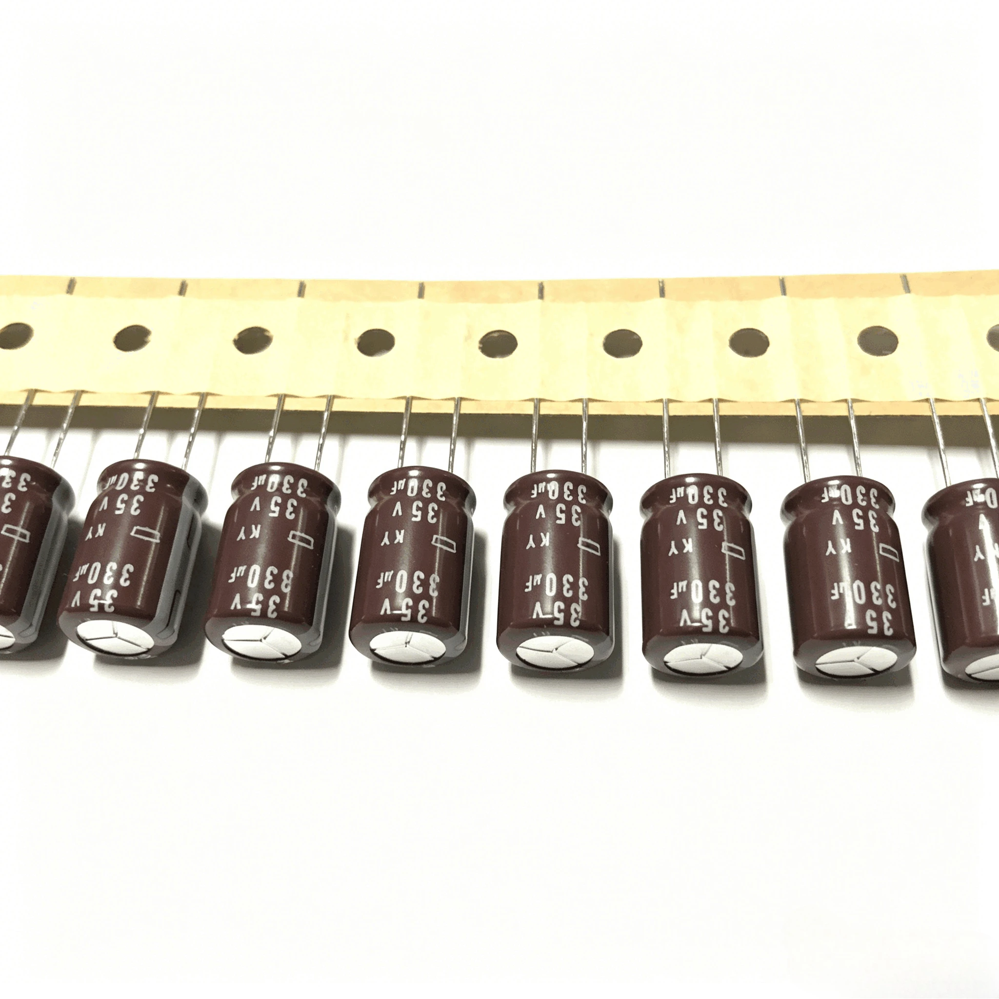 

10-50pcs 330μF 35V NIPPON CHEMI-CON 35V 330μF 10x16 KY High-Frequency Long-Life Electrolytic Capacitor