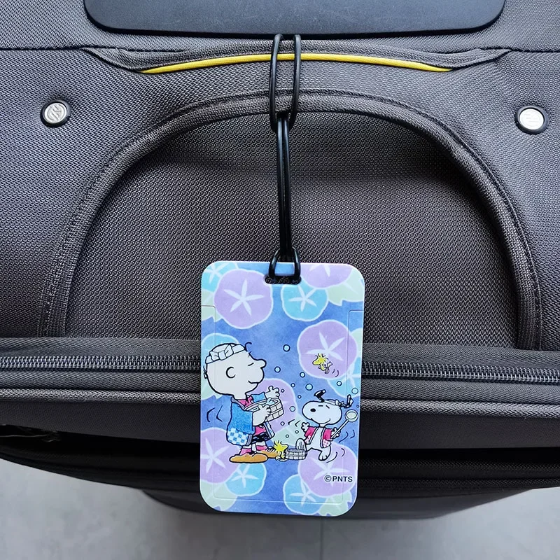 Snoopy Luggage Tags Cartoon Portable Luggage Tag Suitcase Identifier Label BoardingTag Name ID Address Holder Travel Accessorie