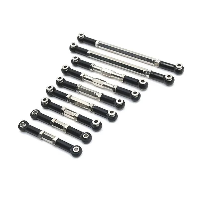 

Wltoys 12429 Metal Front Rear Tie Rod Linkage Servo Link Steering Rod Set 1/12 RC Car Upgrades Parts Accessories