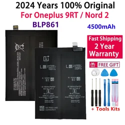 BLP861 1 + Original Battery For One Plus Oneplus Nord 2 9RT, Phone Replacement Batteries, Fast Shipping, 4500mAh,2024