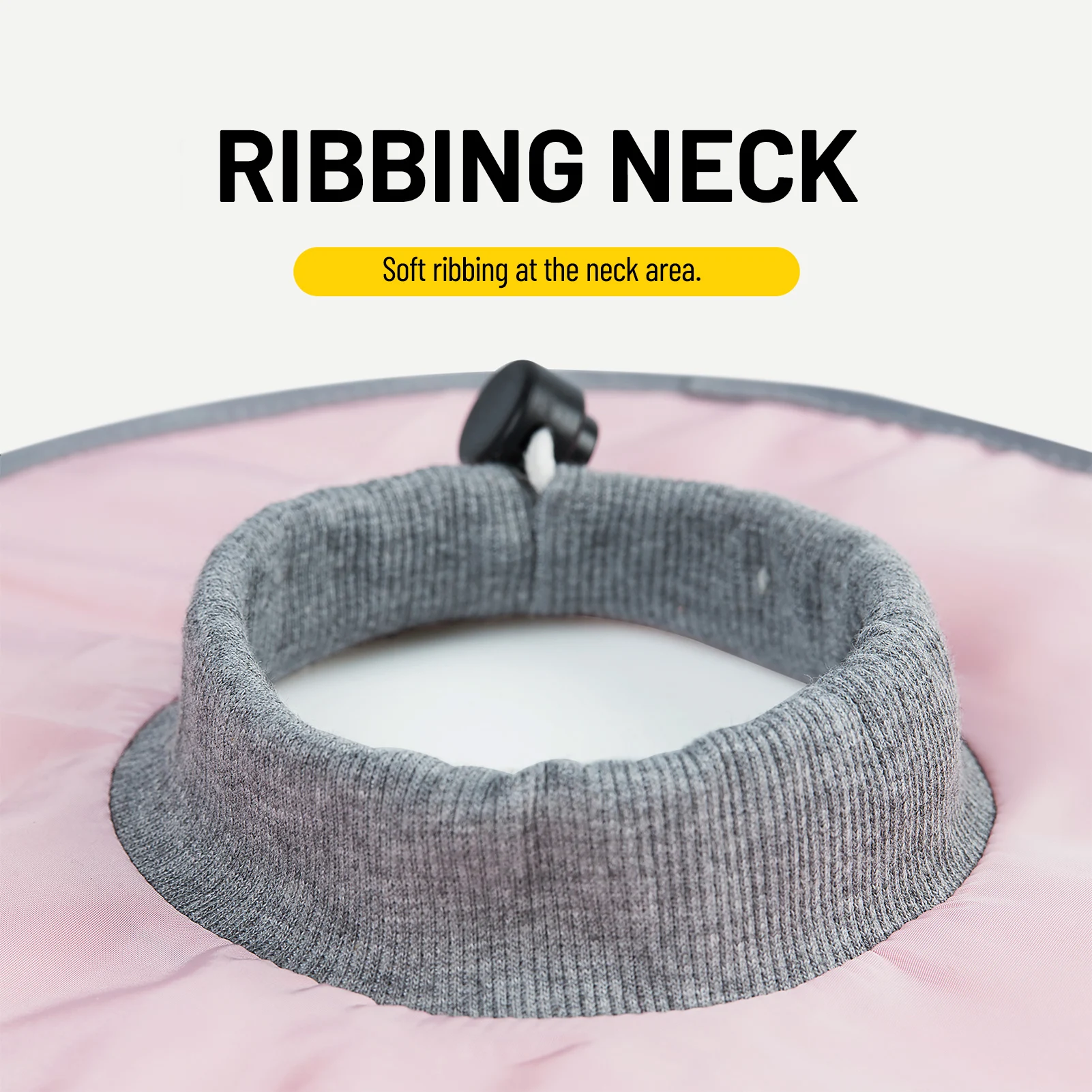 Waterproof Cat Recovery Collar Cat Cone Collar Stop Licking Adjustable Ribbing Neck Recovery Collar  Adjustable Pet Cone Collar