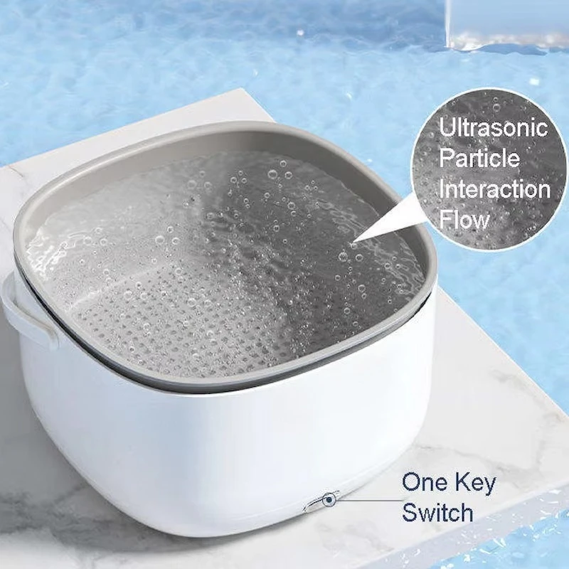 ماكينة غسيل أوتوماتيكية مزدوجة الطبقات للخضروات والفواكه والسيارة مصدر طاقة كهربائي لتنقية الخضروات #5