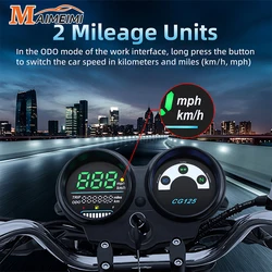 LED Digital Motorcycle Speedometer Multifunctional Panel for CG125 2000-2008 Fan 125 Titan 125 2013 For Honda MPH/KMH Fuel Level