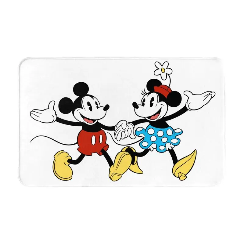 Custom Disney Mickey Mouse Minnie Door Floor Kitchen Bathroom Mats Anti-Slip Outdoor Doormat Bedroom Balcony Rug Carpet Footpad