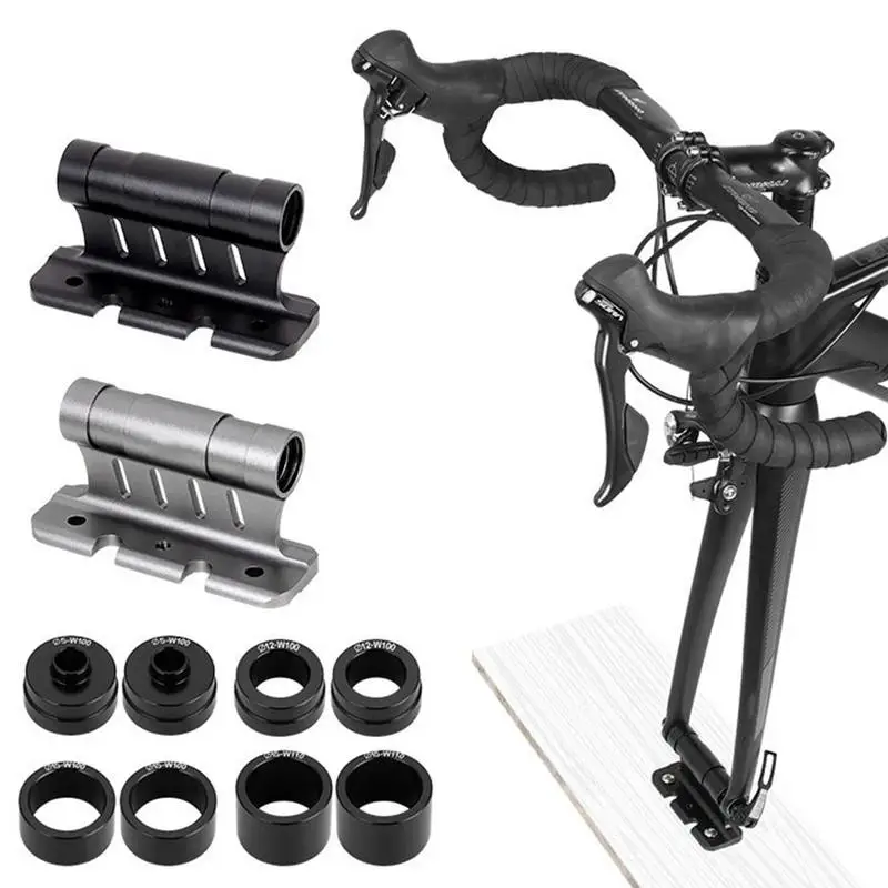 Car Racks Roof Bike Fork Mount Road Bicycle Bracket Holder Adapter Aluminum Alloy Bike Block Fork Mount Car Bike Luggage Rack