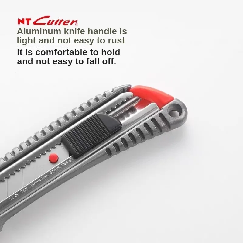 Japanese original NT CUTTER L-500G/L-500GRP multi-function automatic locking large stainless steel thickened heavy-duty utility knife spiral lock