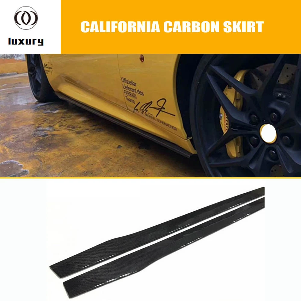 

Full Carbon Fiber Side Bumper Extension Splitter Spoiler Skirt For Ferrari New California 2015-UP Body Kit