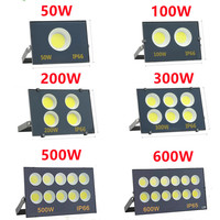 LED Outdoor Floodlight 50W 100W 200W 300W  500W 600W AC220V Spotlight IP66 Waterproof Lamp Led Flood Light Garden Street Lamp