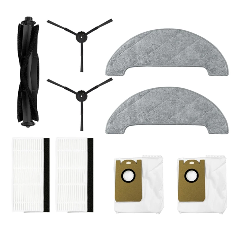 Promotion!For Xiaomi Viomi S9 Hepa Filter Main Side Brush Mop Cloths Dust Bag Robot Vacuum Cleaner Accessories Spare Parts Kits