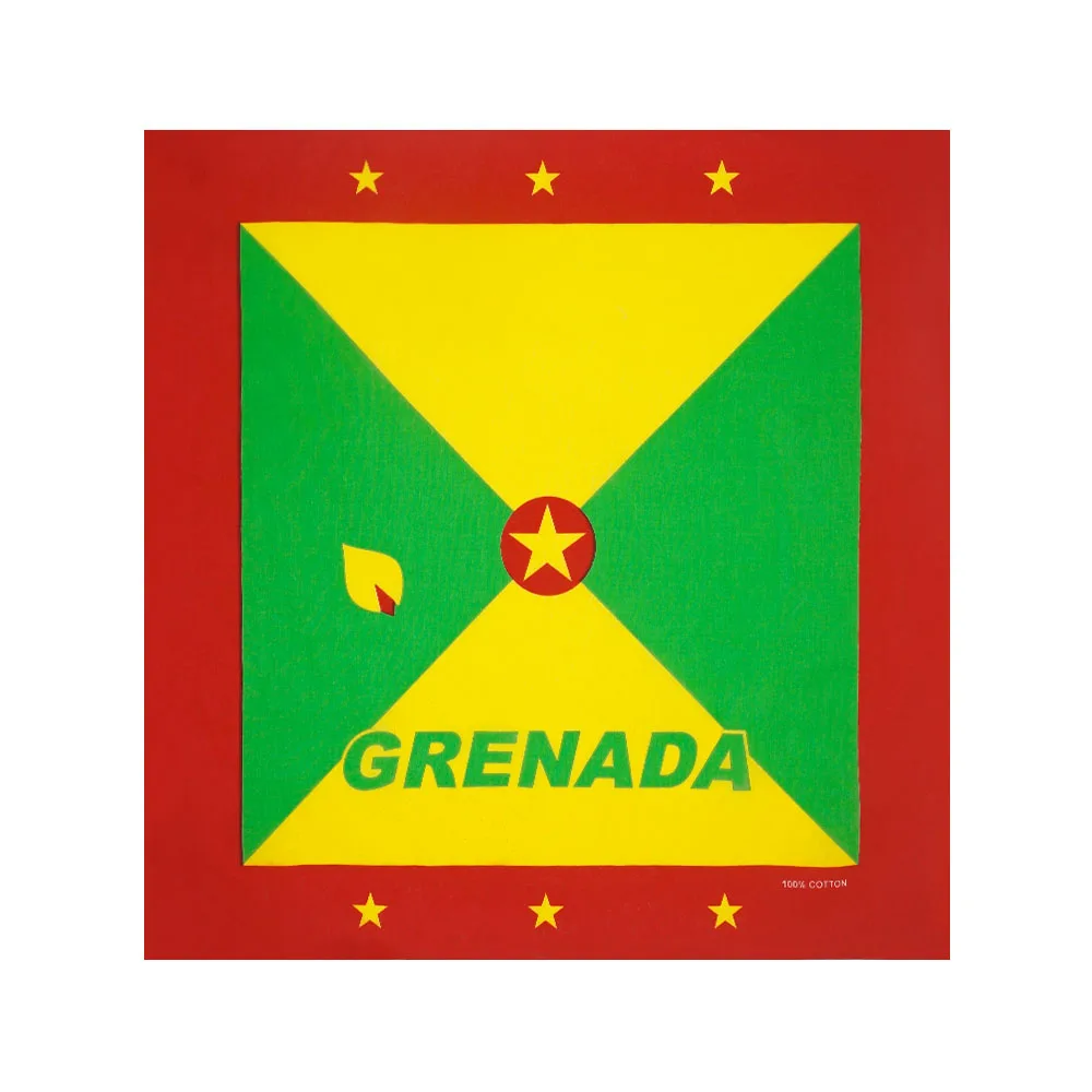 100% Katoen Bandana Jamaica Haiti Dominica Barbados St. Kitts Guyana Nationale Vlaggen Punk Sjaal Rijden Hoofdband Dansende Haarband