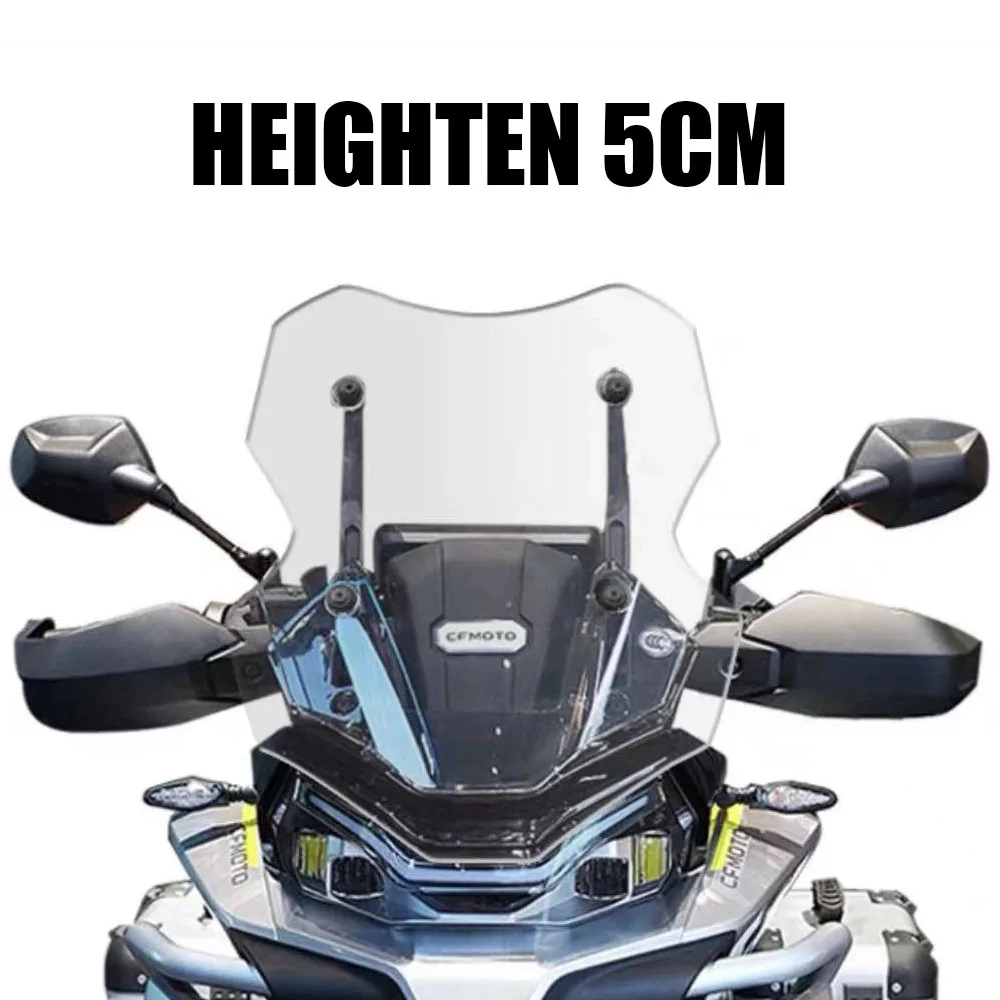 Motorcycle Fit Cfmoto 800MT Dedicated Front Windshield Heighten Widened Wind Deflector For CFMOTO 800MT 800 MT CF 800MT