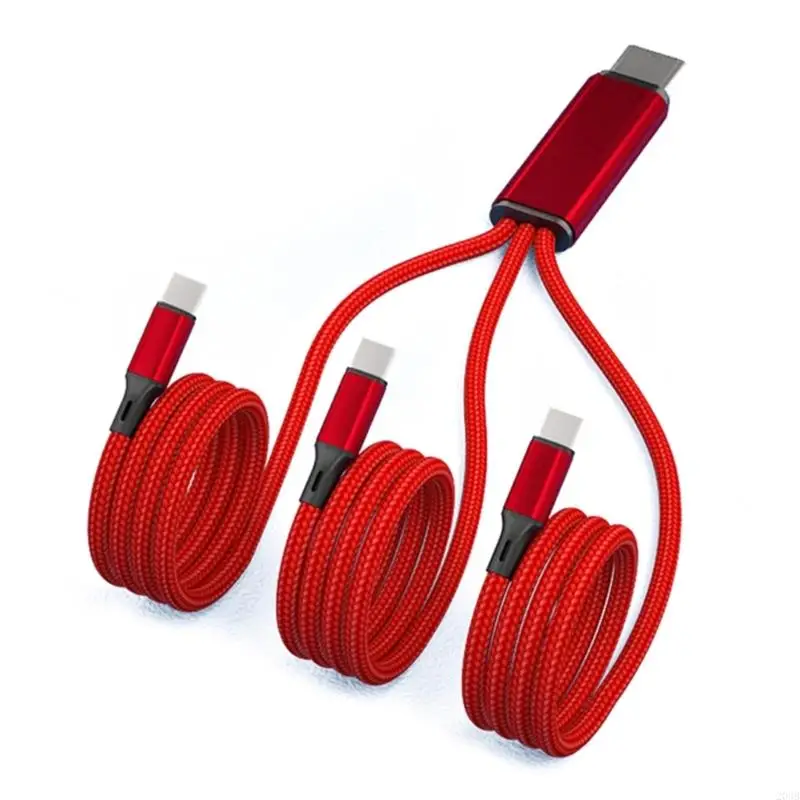 203b 3 trong 1 5V Đầu nối dây bộ sạc loại C đến 3 loại C USB Bộ điều hợp cổng phổ quát