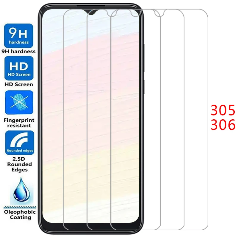Protector de pantalla para TCL 305 306, vidrio templado protector para TCL305 TCL306, película de vidrio 9H TLC