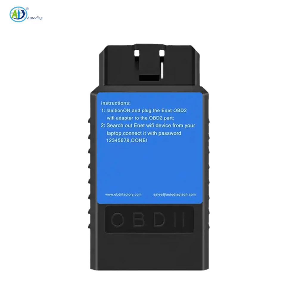 ENET Adapter WiFi Wireless for BMW F/G/I-Series OBD2 Diagnostic & Coding Adapter Compatible with BimmerCode/Bimmer Mobile Apps