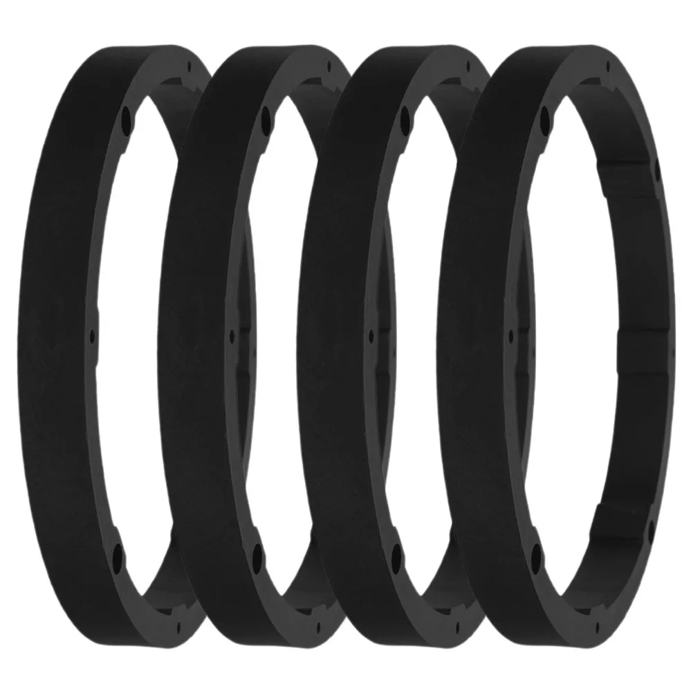 4 pçs 6.5 Polegada anéis espaçadores de alto-falante do carro ajuste universal vibração reduzida melhorada qualidade de som empilhável adaptador junta