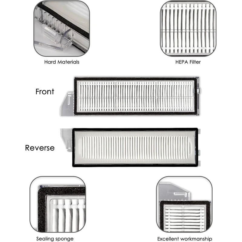 Roborock S8 Maxv Ultra/ S8 Max Ultra 진공 청소기 부품 교체 부품용 AT28-HEPA 필터