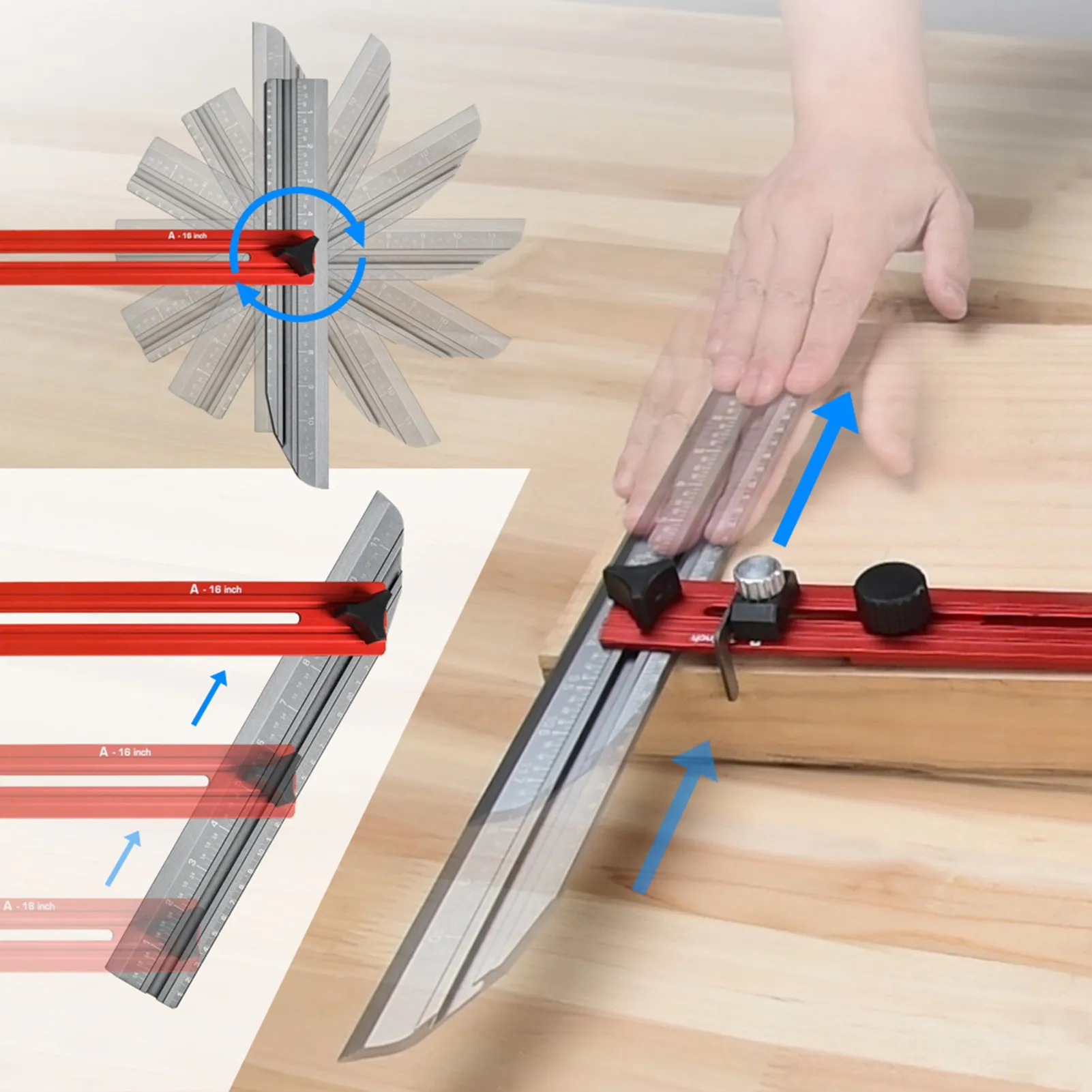 

Stair Measuring Tool Jig Stair Measuring Tool Stair Measuring Tool Jig Aluminum Alloy Flexible Easy Adjustment Stair Gauge