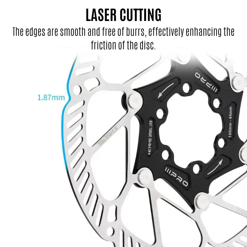 IIIPRO دراجة الدوار Centerlock MTB قرص فرامل هيدروليكي الفولاذ المقاوم للصدأ دائم الطريق الجبلية دراجة قرص فرامل الدوارات الدراجات جزء