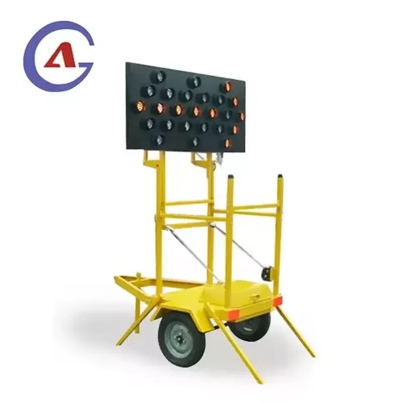 Road Warning 15 25 PX Folding Frame Senalizacion Vial Flechas Solares Flecha Led Directional Solar Arrow Board Trailer