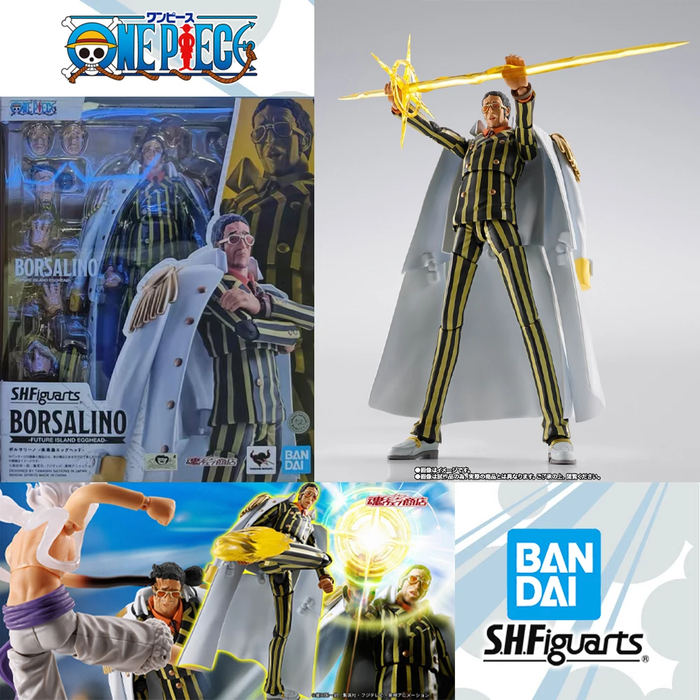 لعبة مجسمة من قطعة واحدة من BANDAI SHFiguarts Future Island Egghead Borsalino مرخصة رسميًا