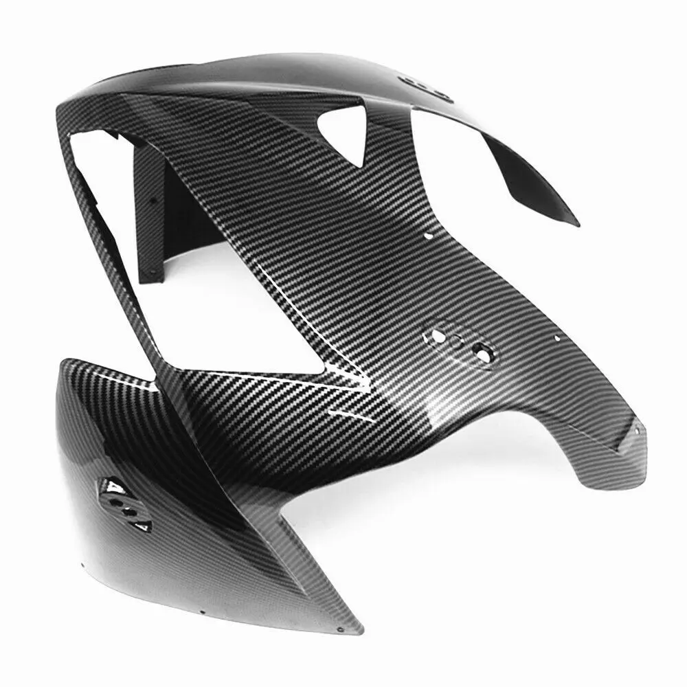 Hydro Dipped Carbon Fiber Finish Front Nose Headlight Fairing Cowling For Honda CBR600RR 2005 2006