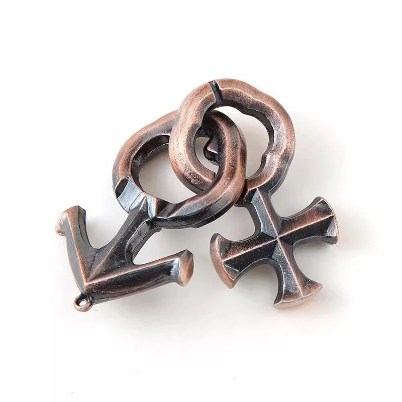 Love Lock Puzzle 3D Metall IQ Test Mind Game Spielzeug Brain Teaser Erwachsene Kinder Zappeln für Angst und Stress Spielzeug und Hobbys