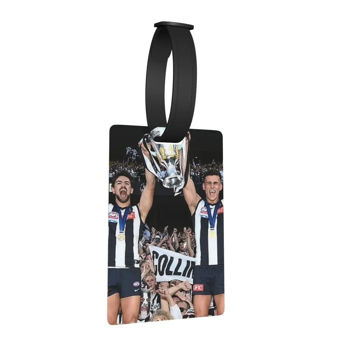

Daicos Brothers Premiership Trophy Collingwood Luggage Tags Suitcase Fashion Baggage Boarding Tag Label Holder ID Name Address