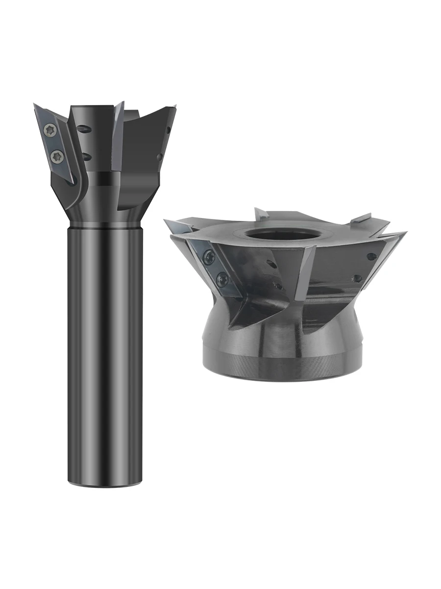 XCET3004 Swallow Tail Cutting Rod 55° 60° 75° Milling Head V Groove Long Blade Machining Center view 5
