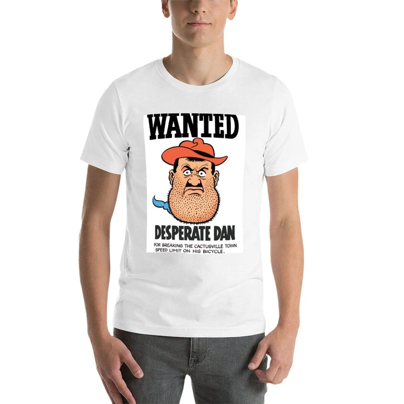 مطلوب - تي شيرت Dan Desperate تي شيرت رجالي فاخر تي شيرت للرجال تي شيرت قطن 100 بالمائة